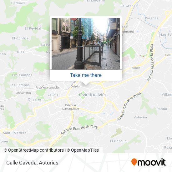 Calle Caveda map