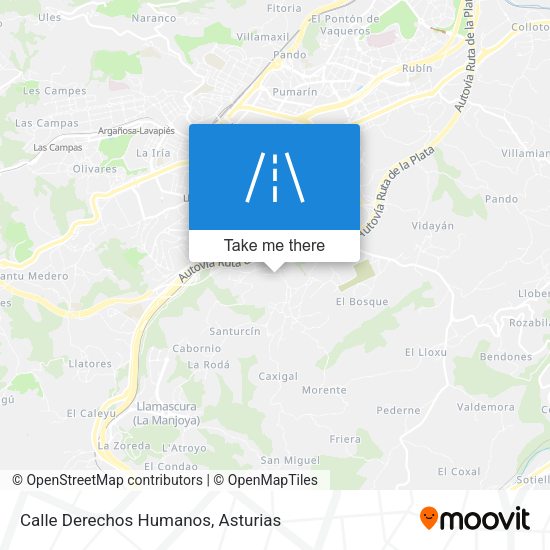 Calle Derechos Humanos map