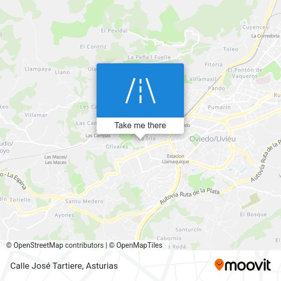 Calle José Tartiere map