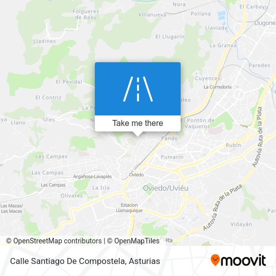 Calle Santiago De Compostela map