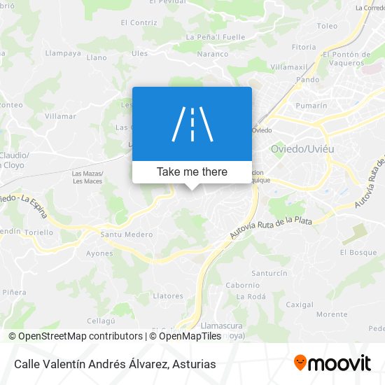 mapa Calle Valentín Andrés Álvarez