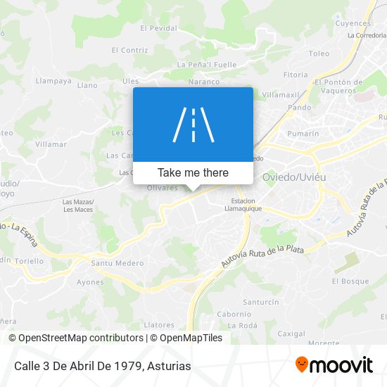 mapa Calle 3 De Abril De 1979