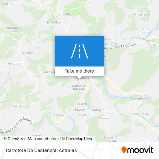 Carretera De Castañera map