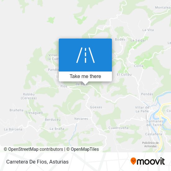 Carretera De Fíos map