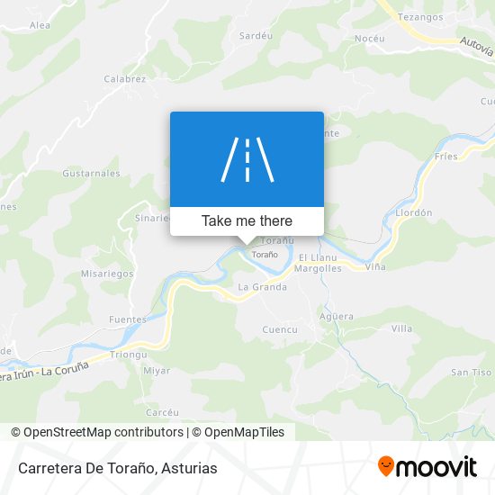 Carretera De Toraño map