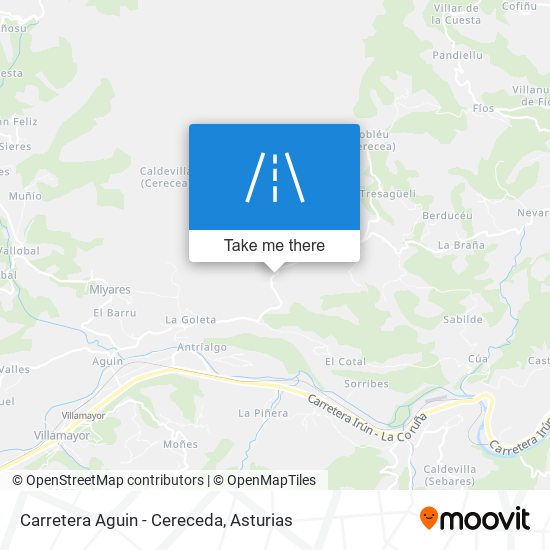 Carretera Aguin - Cereceda map