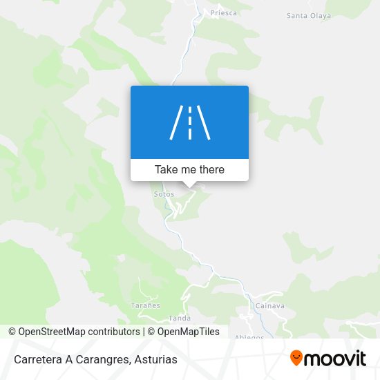 Carretera A Carangres map