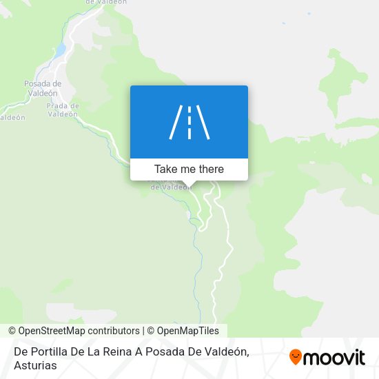 De Portilla De La Reina A Posada De Valdeón map