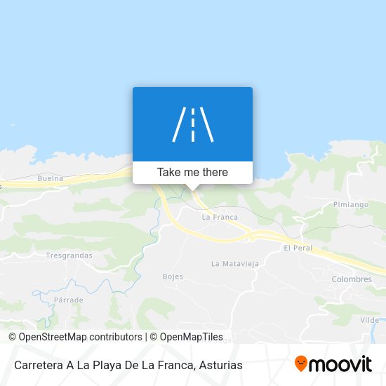 Carretera A La Playa De La Franca map