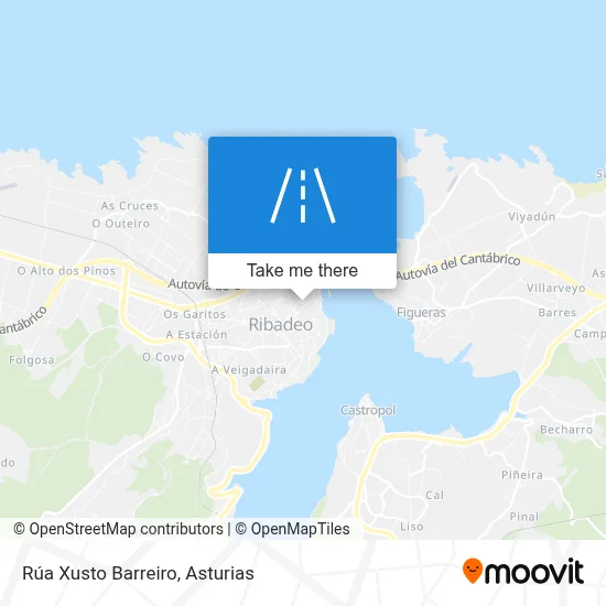 Rúa Xusto Barreiro map