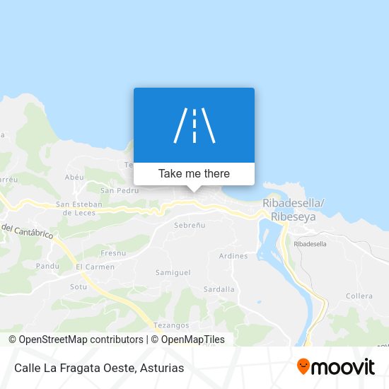 Calle La Fragata Oeste map