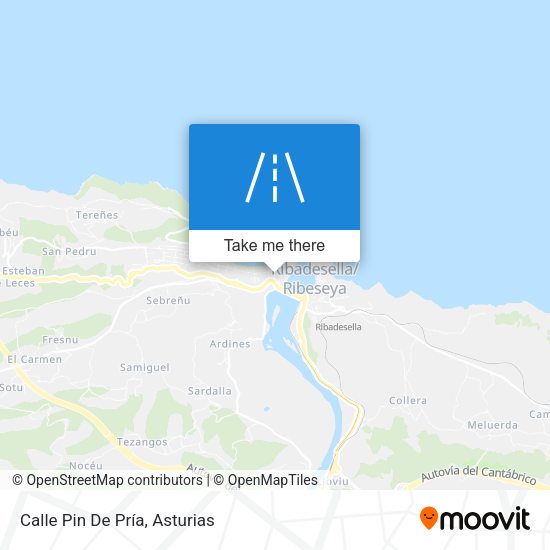 Calle Pin De Pría map