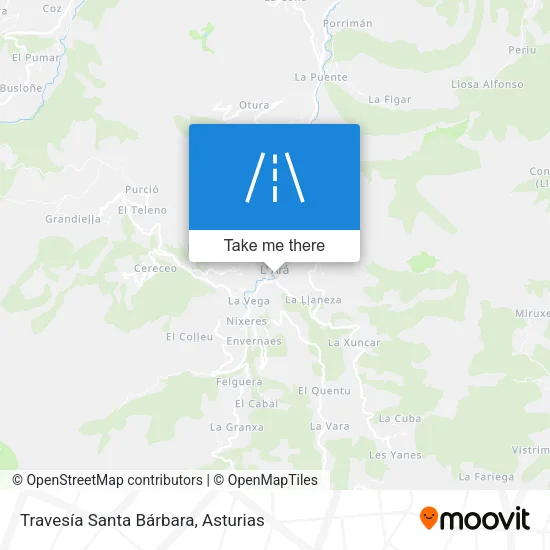 Travesía Santa Bárbara map