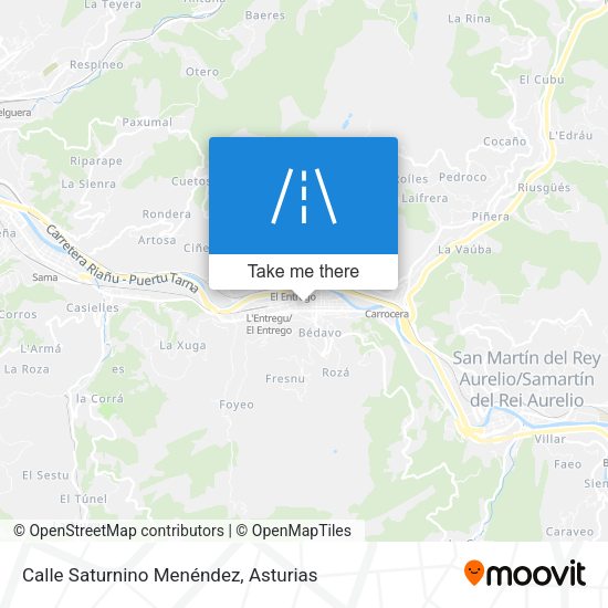 Calle Saturnino Menéndez map