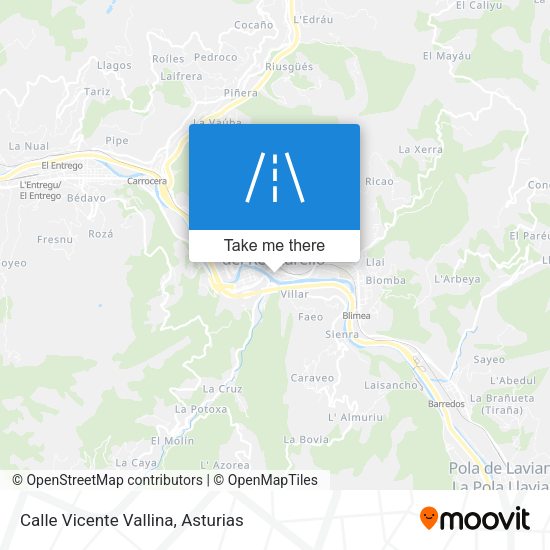 Calle Vicente Vallina map