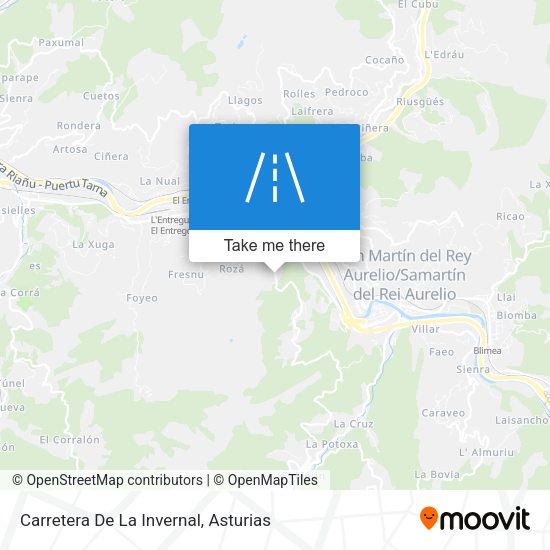 Carretera De La Invernal map