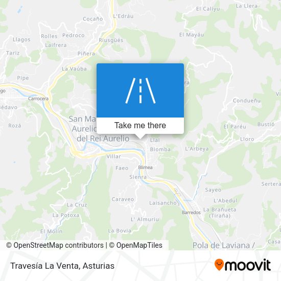 Travesía La Venta map
