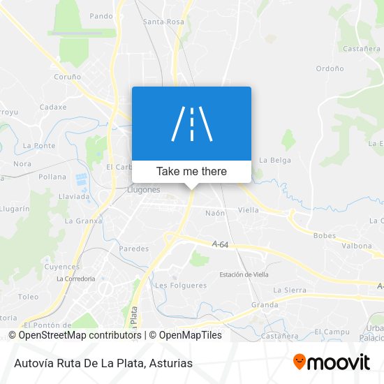 Autovía Ruta De La Plata map