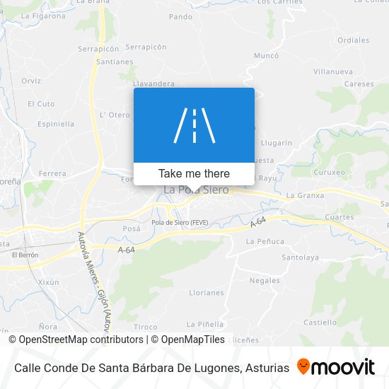 Calle Conde De Santa Bárbara De Lugones map