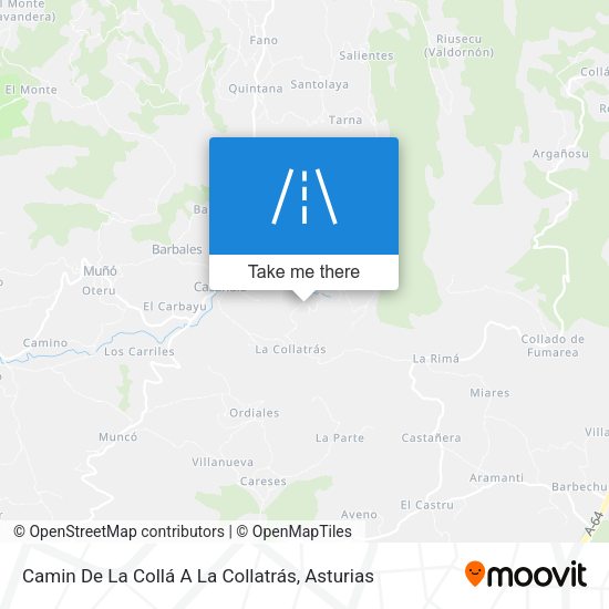 Camin De La Collá A La Collatrás map