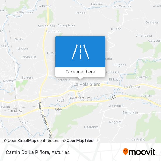 Camin De La Piñera map