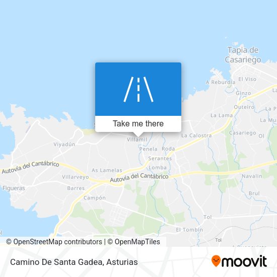 Camino De Santa Gadea map