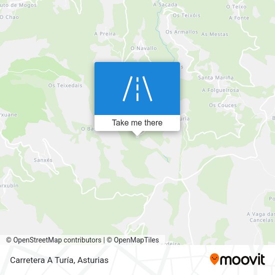 Carretera A Turía map