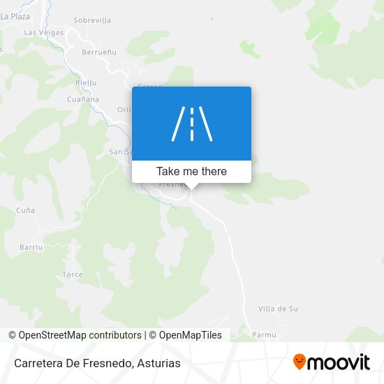 Carretera De Fresnedo map
