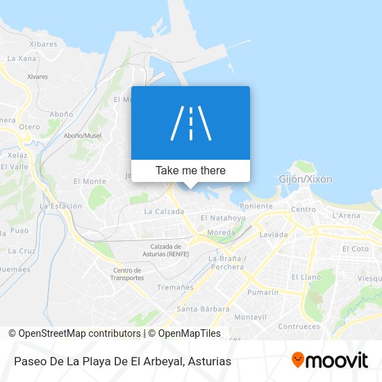 Paseo De La Playa De El Arbeyal map