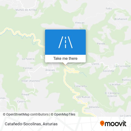 Catañedo-Socolinas map