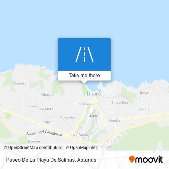 Paseo De La Playa De Salinas map