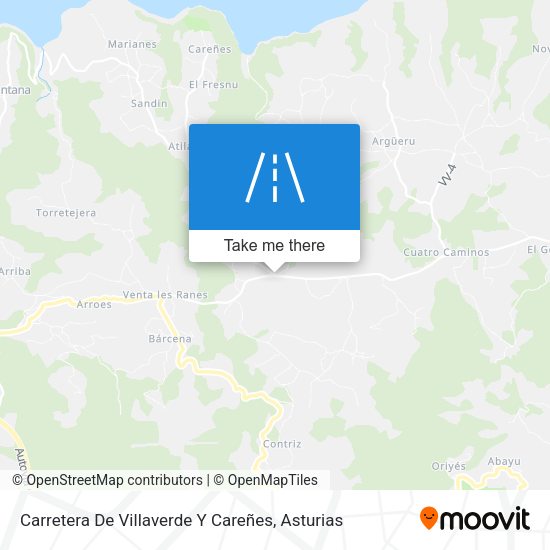 Carretera De Villaverde Y Careñes map