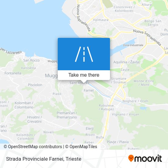 Strada Provinciale Farnei map
