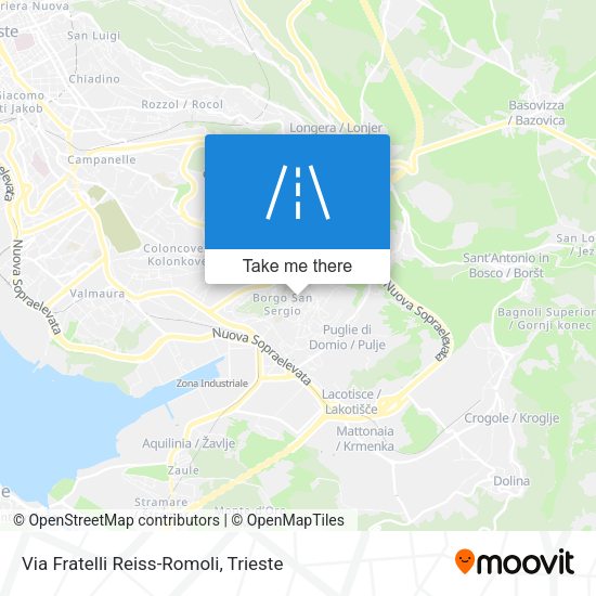 Via Fratelli Reiss-Romoli map