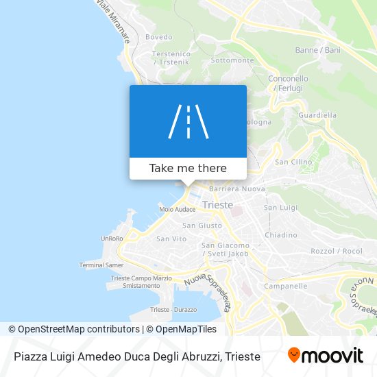 Piazza Luigi Amedeo Duca Degli Abruzzi map