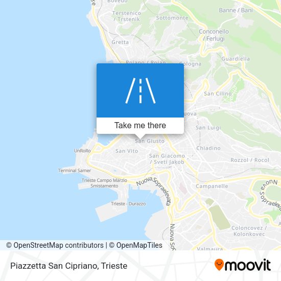 Piazzetta San Cipriano map