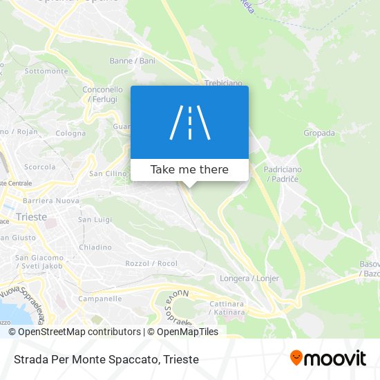 Strada Per Monte Spaccato map