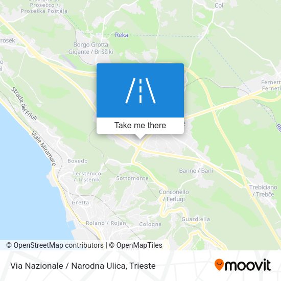 Via Nazionale / Narodna Ulica map