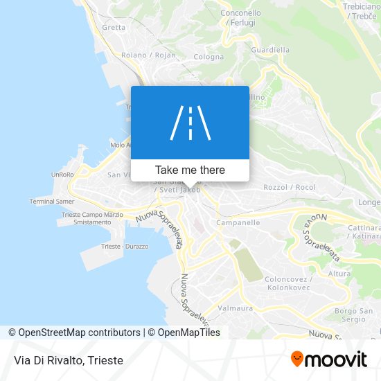 Via Di Rivalto map