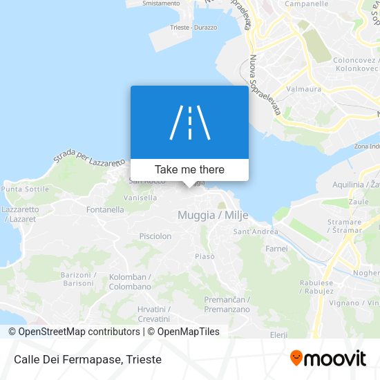 Calle Dei Fermapase map