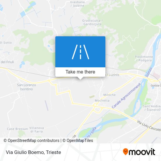 Via Giulio Boemo map