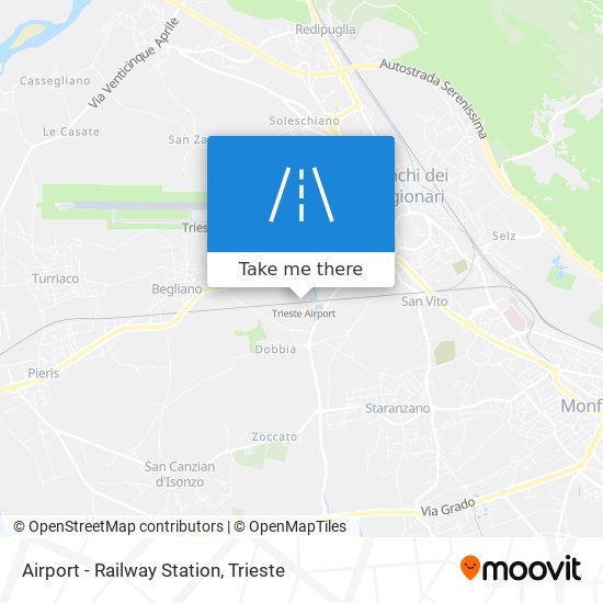 Airport - Railway Station map