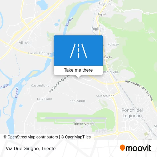 Via Due Giugno map