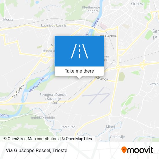 Via Giuseppe Ressel map