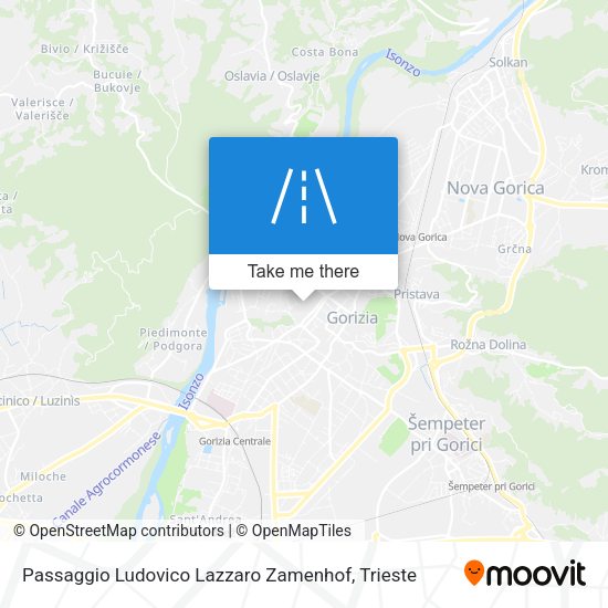 Passaggio Ludovico Lazzaro Zamenhof map