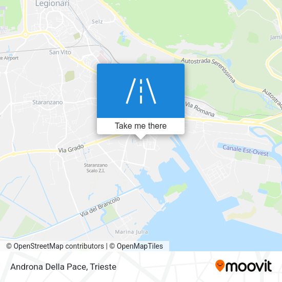 Androna Della Pace map