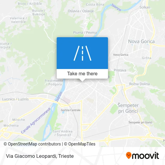 Via Giacomo Leopardi map