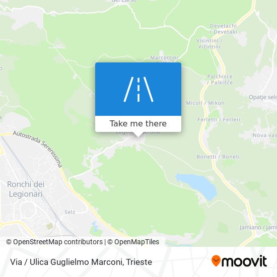 Via / Ulica Guglielmo Marconi map