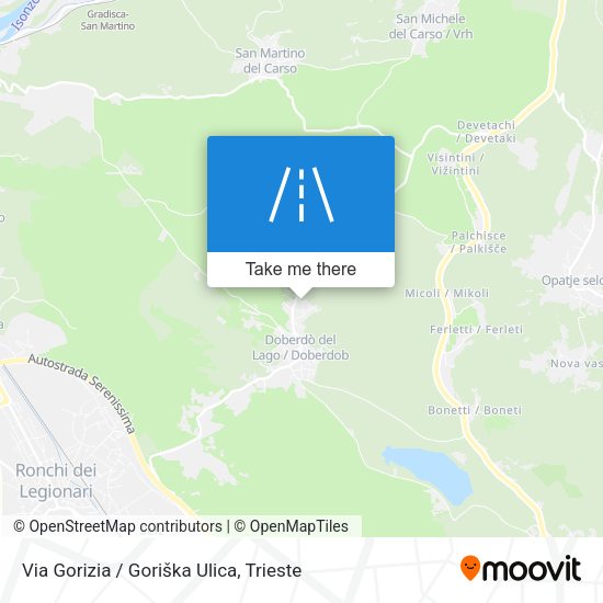 Via Gorizia / Goriška Ulica map
