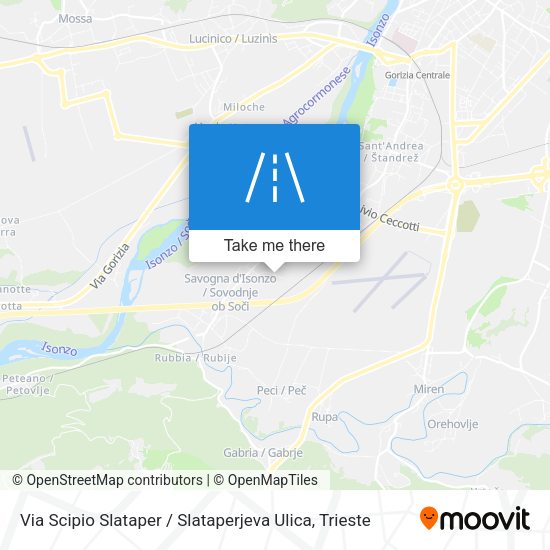 Via Scipio Slataper / Slataperjeva Ulica map